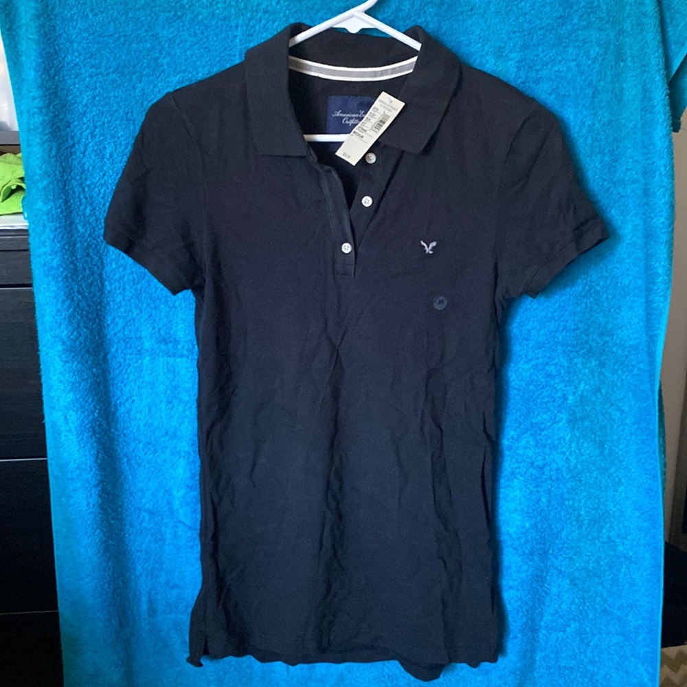 American Eagle Polo Black